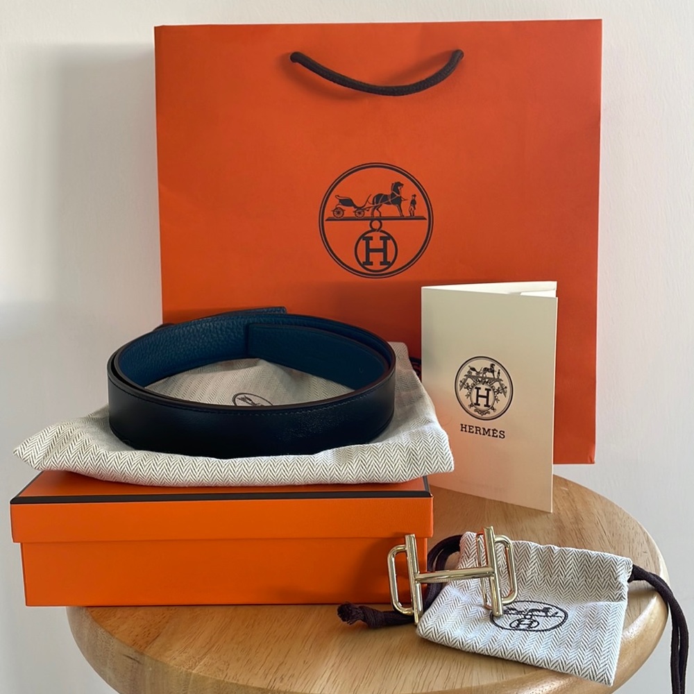 NWT Hermes Reversible Belt and Royal H Buckle